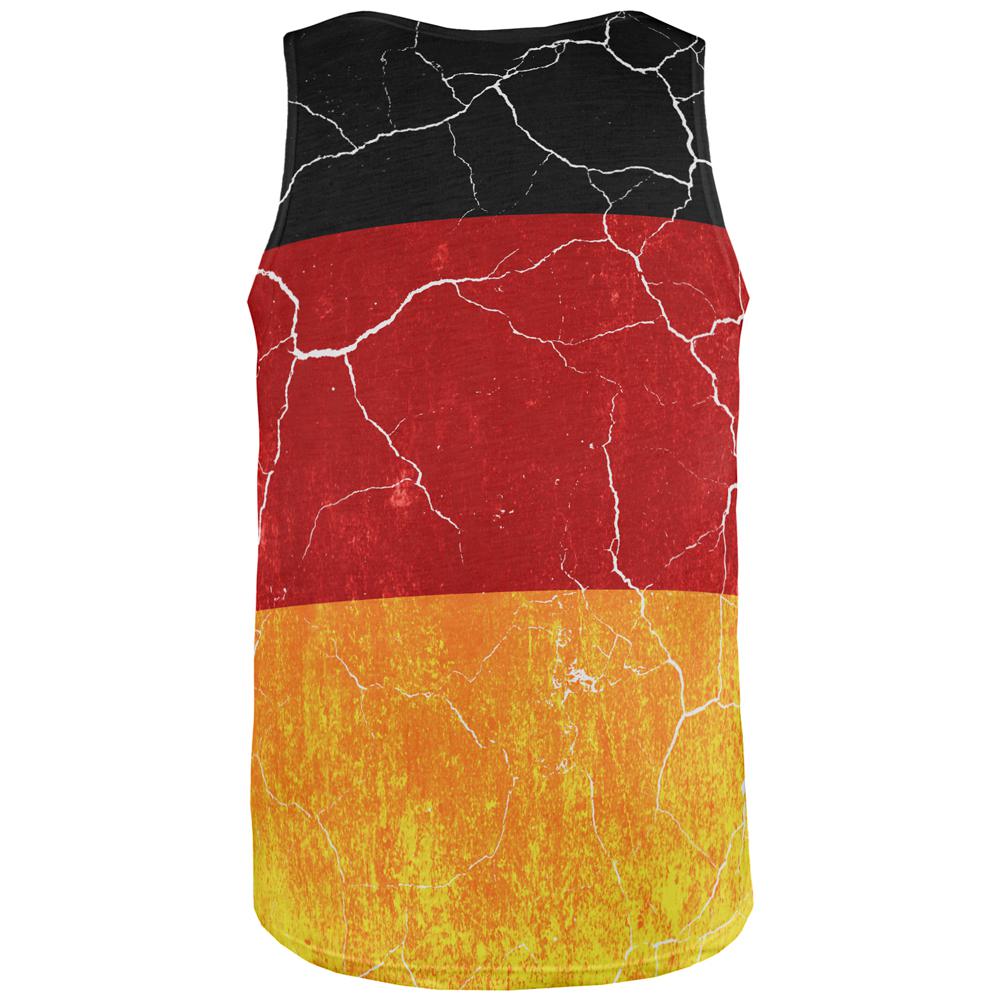 Oktoberfest Distressed Grunge German Flag All Over Mens Tank Top Men's Tank Tops Old Glory