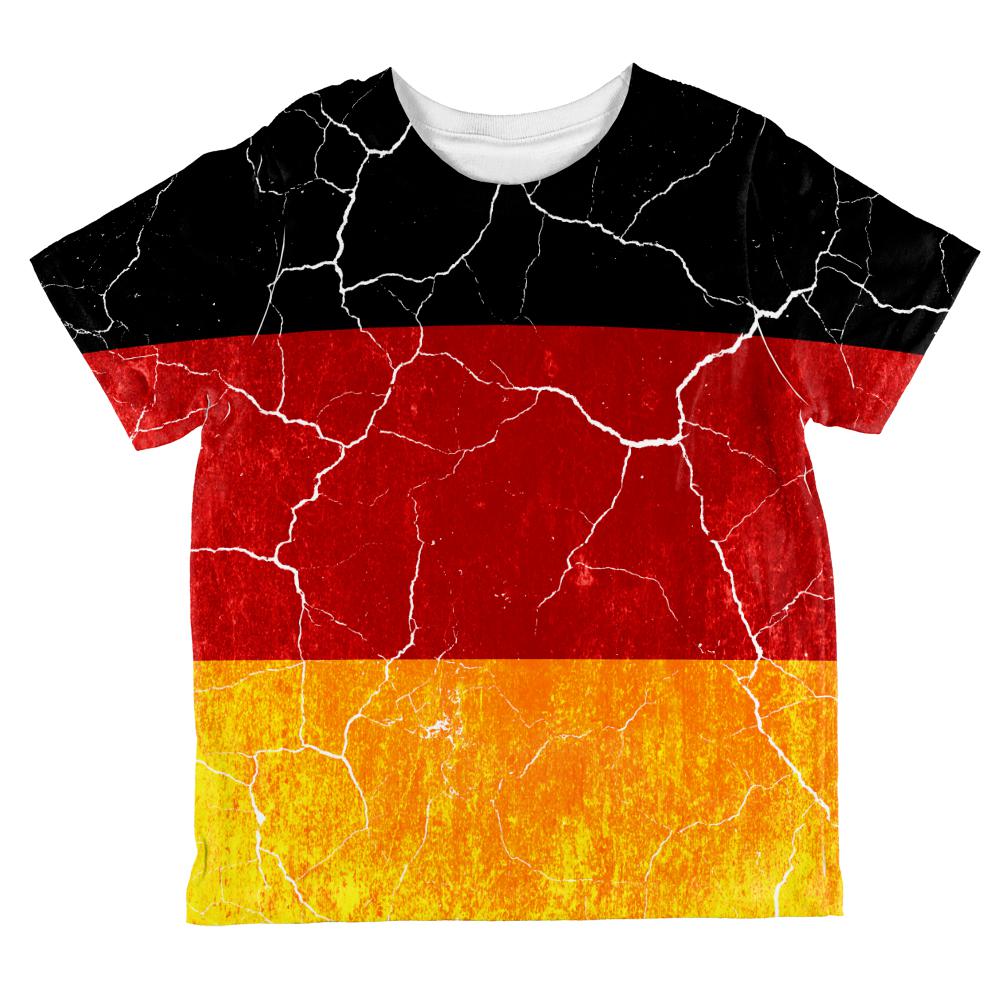 Oktoberfest Distressed Grunge German Flag All Over Toddler T Shirt Toddler T-Shirts Old Glory 2T Multi