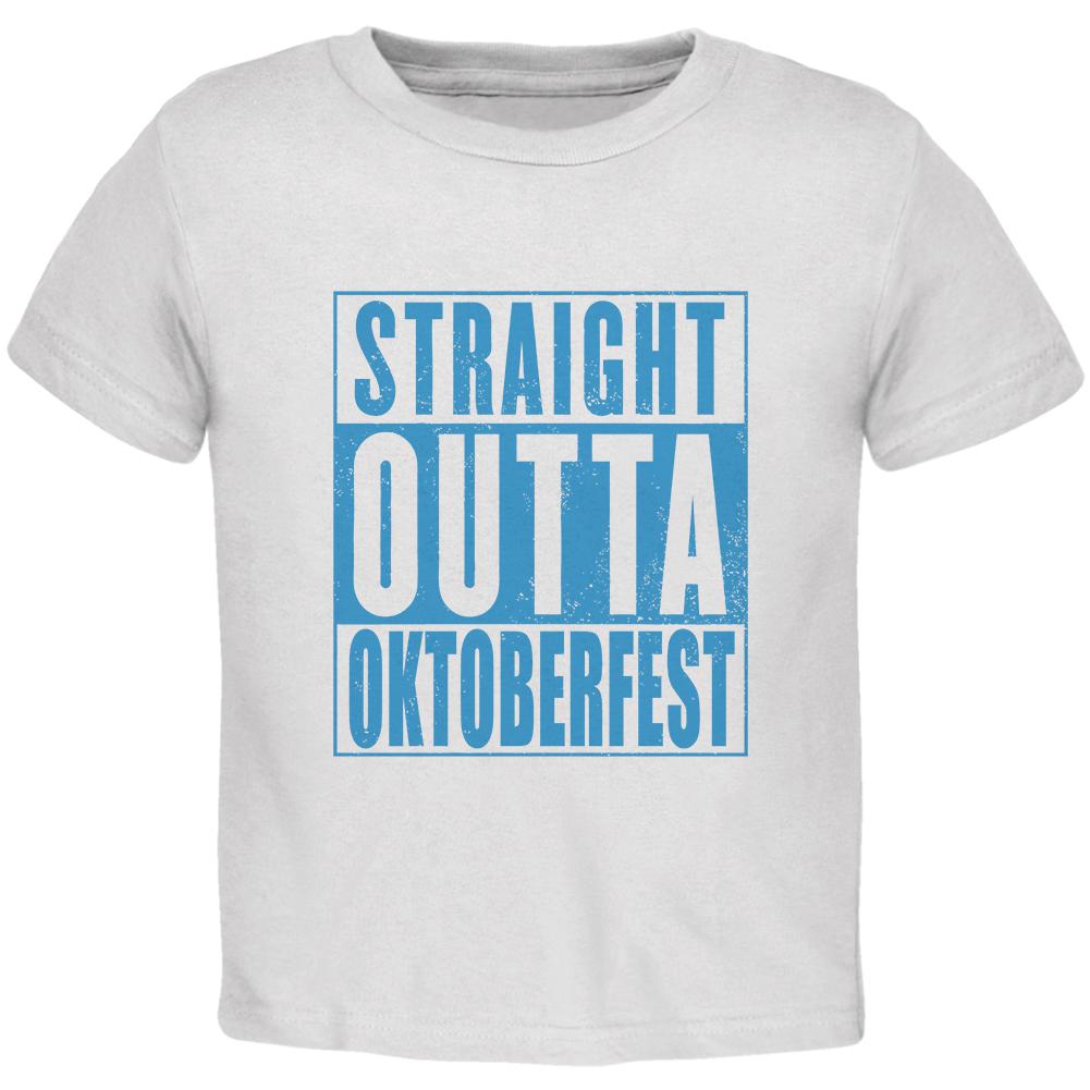 Straight Outta Oktoberfest Toddler T Shirt Toddler T-Shirts Old Glory 2T White