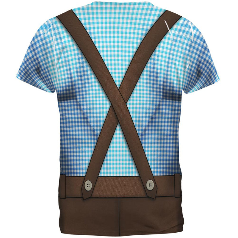 Oktoberfest Lederhosen Drinking Champion Costume All Over Mens T Shirt Men's T-Shirts Old Glory