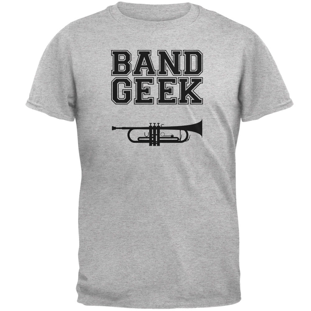 Band Geek Trumpet Mens T Shirt Men's T-Shirts Old Glory 2XL Heather