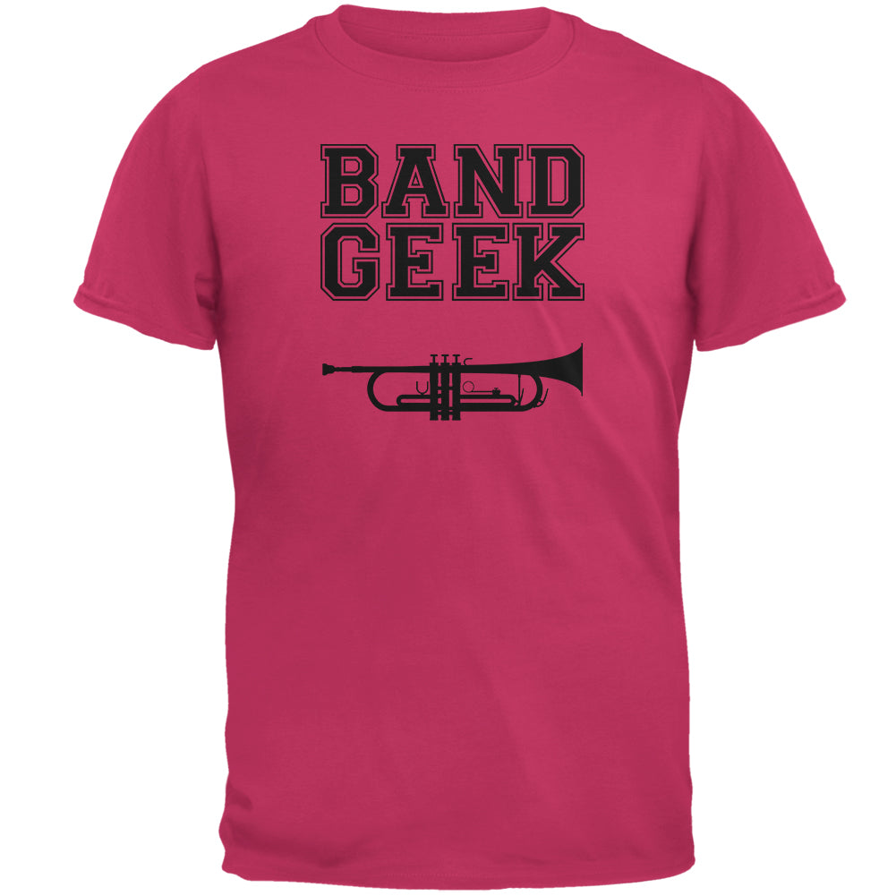 Band Geek Trumpet Mens T Shirt Men's T-Shirts Old Glory 2XL Pink