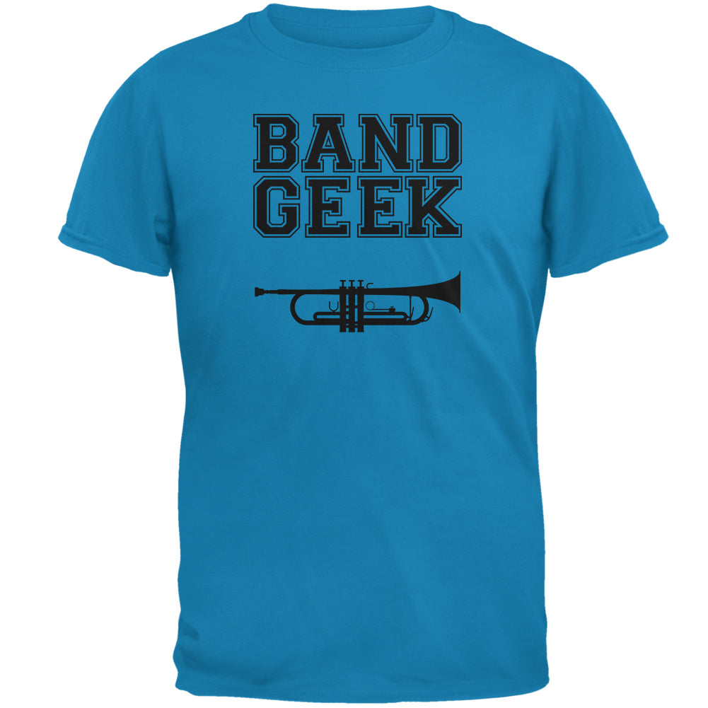 Band Geek Trumpet Mens T Shirt Men's T-Shirts Old Glory 2XL Sapphire