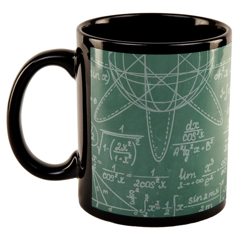 Math Geek Formulas Chalkboard All Over Black Out Coffee Mug Coffee Mugs Old Glory