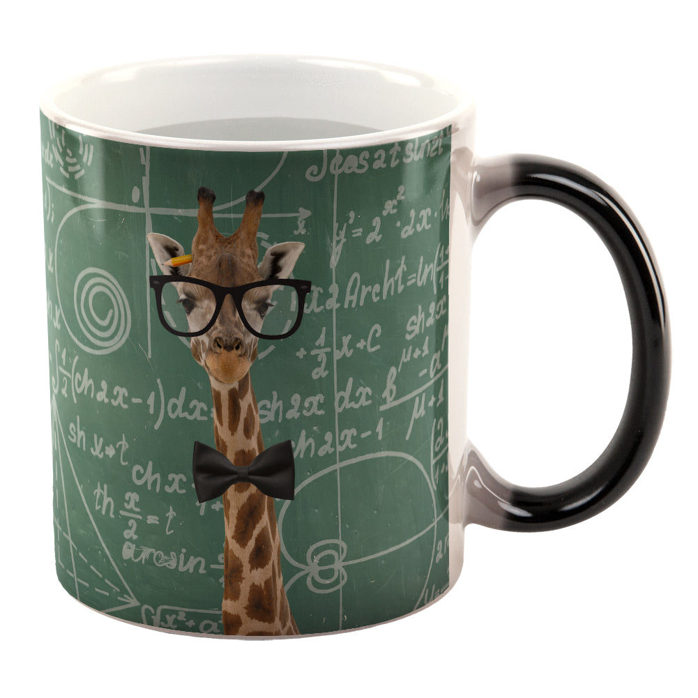 Giraffe Geek Math Formulas All Over Heat Changing Coffee Mug Coffee Mugs Old Glory OS Multi