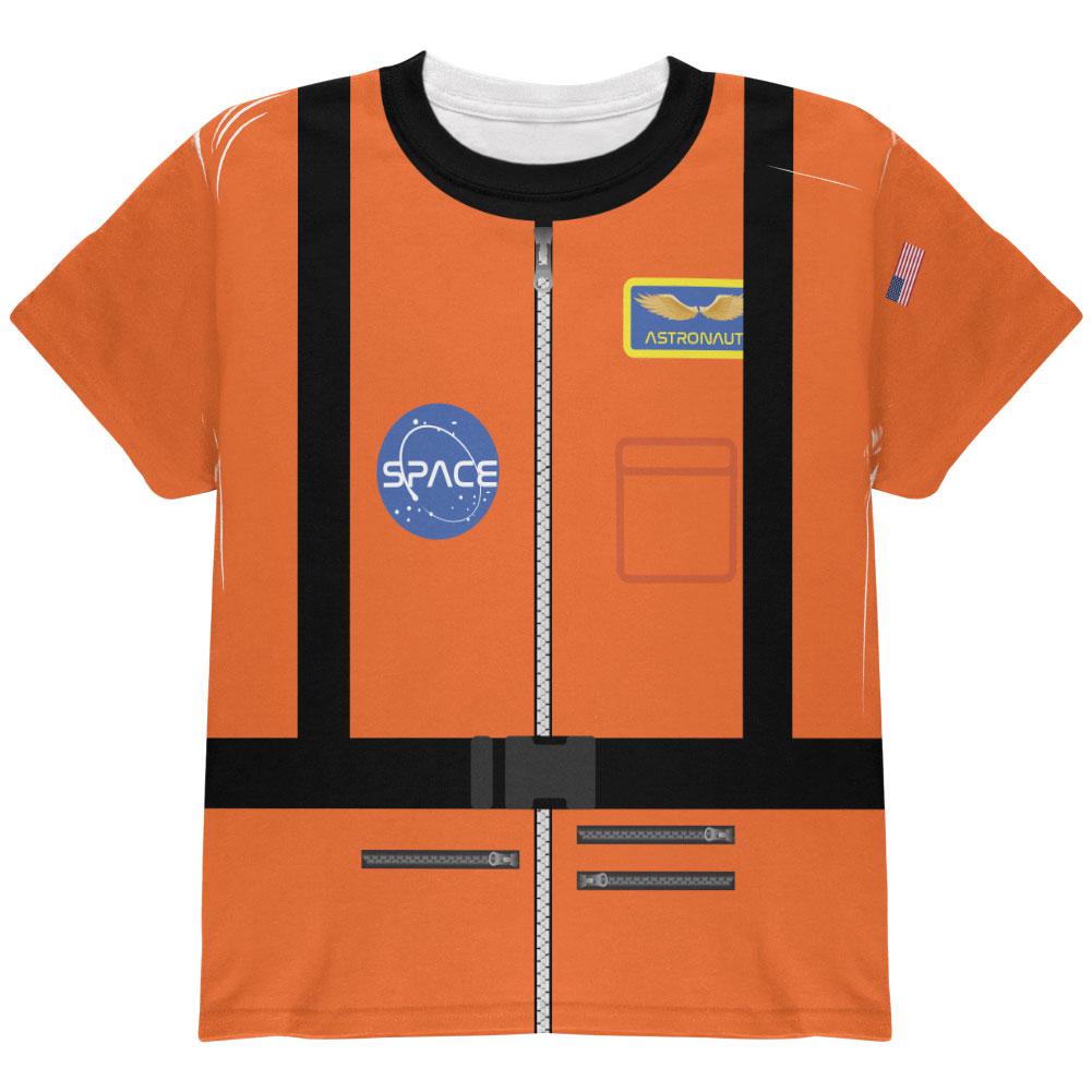 Halloween Astronaunt Costume Orange Escape Suit All Over Youth T Shirt Youth T-Shirts Old Glory LG Multi