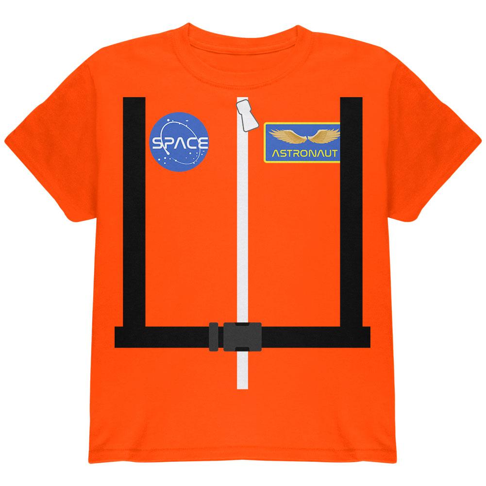 Halloween Astronaut Costume Orange Escape Suit Youth T Shirt Youth T-Shirts Old Glory LG Multi