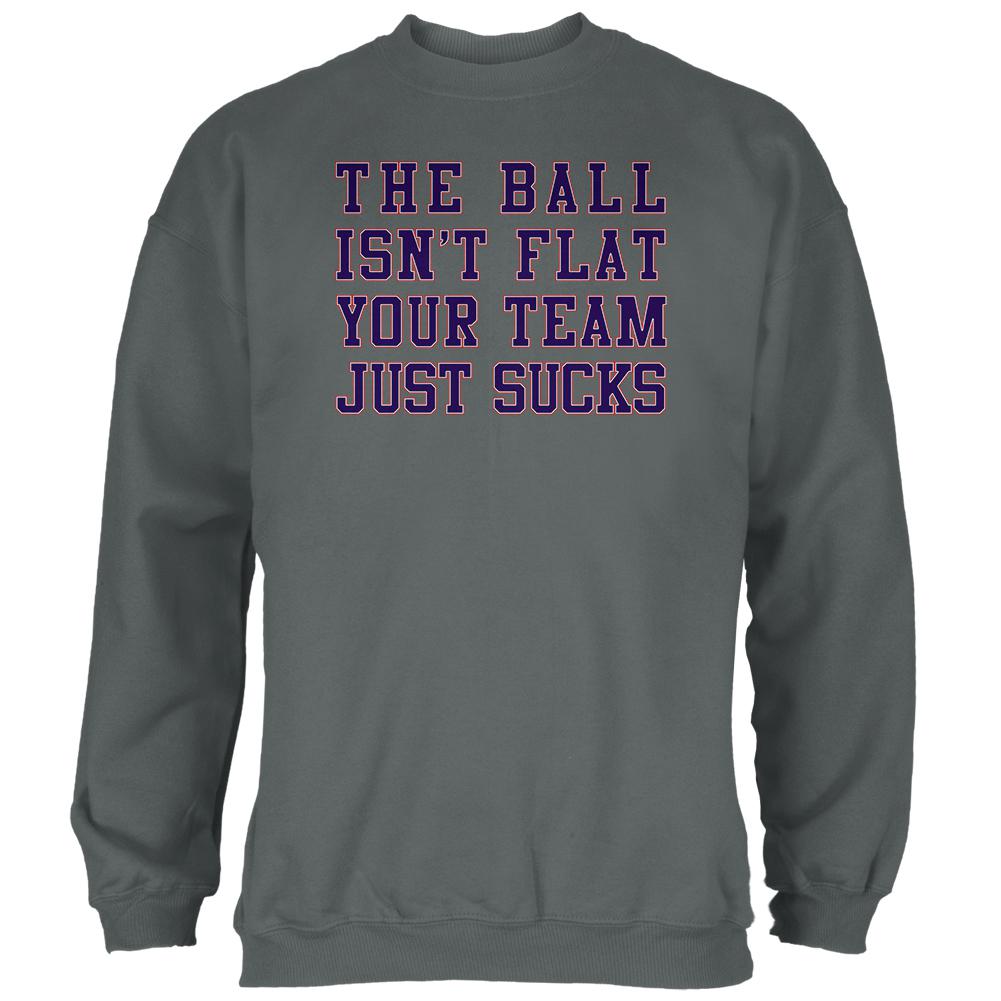 Deflategate Your Team Sucks Mens Sweatshirt Men's Sweatshirts Old Glory 2XL Grey