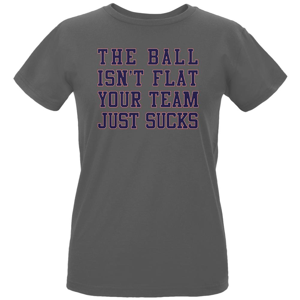 Deflategate Your Team Sucks Womens Organic T Shirt Women's T-Shirts Old Glory LG Grey