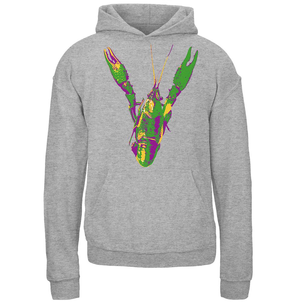 Mardi Gras Crawfish Youth Hoodie Youth Hoodies Old Glory LG Grey