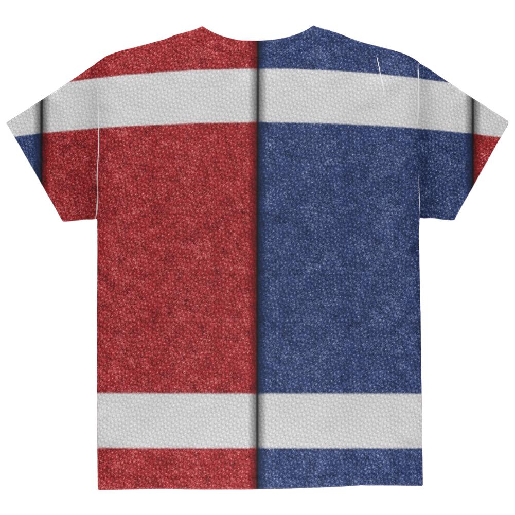 Fantasy Football Team Blue and Red All Over Youth T Shirt Youth T-Shirts Old Glory