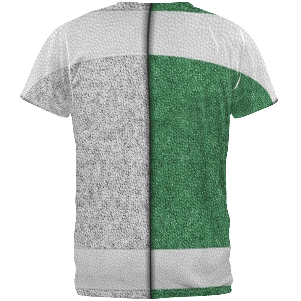 Fantasy Football Team Green and White All Over Mens T Shirt Men's T-Shirts Old Glory