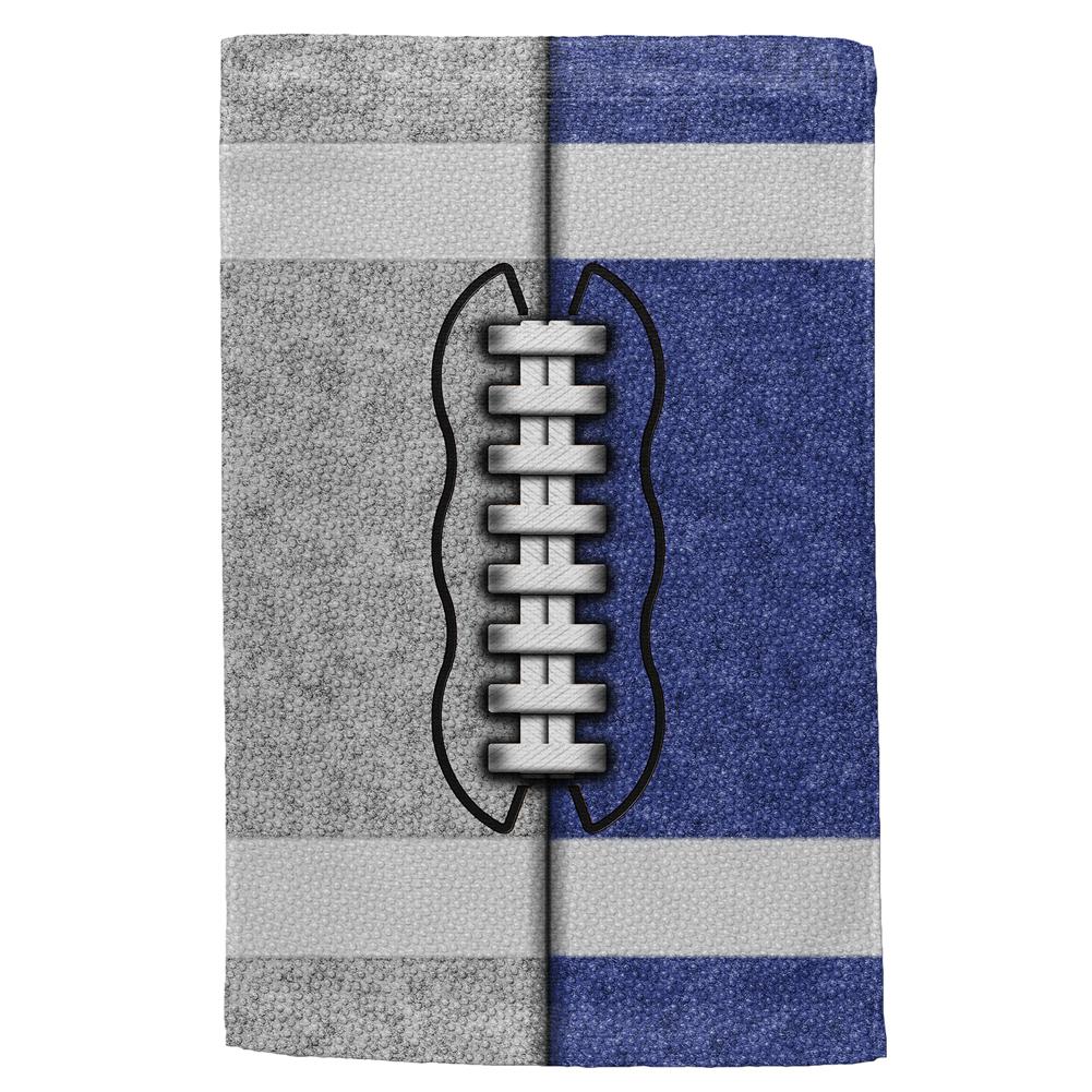 Fantasy Football Team Grey and Blue All Over Sport Towel Hand Towel Old Glory OS Multi