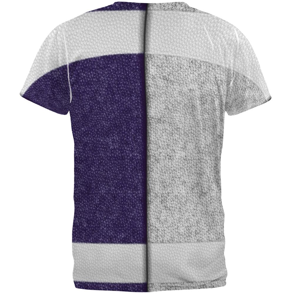 Fantasy Football Team Grey and Navy All Over Mens T Shirt Men's T-Shirts Old Glory