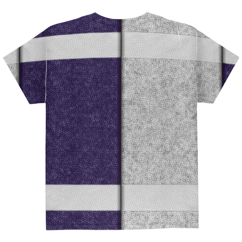 Fantasy Football Team Grey and Navy All Over Youth T Shirt Youth T-Shirts Old Glory