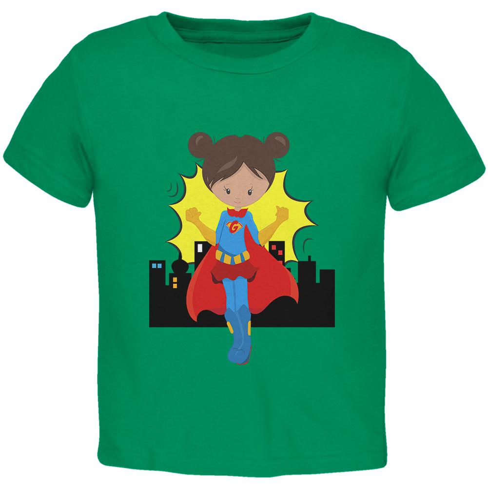 I'm a Girl What's Your Superpower Toddler T Shirt Toddler T-Shirts Old Glory 2T Green