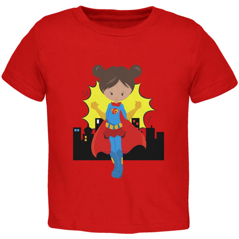 I'm a Girl What's Your Superpower Toddler T Shirt Toddler T-Shirts Old Glory 2T Red