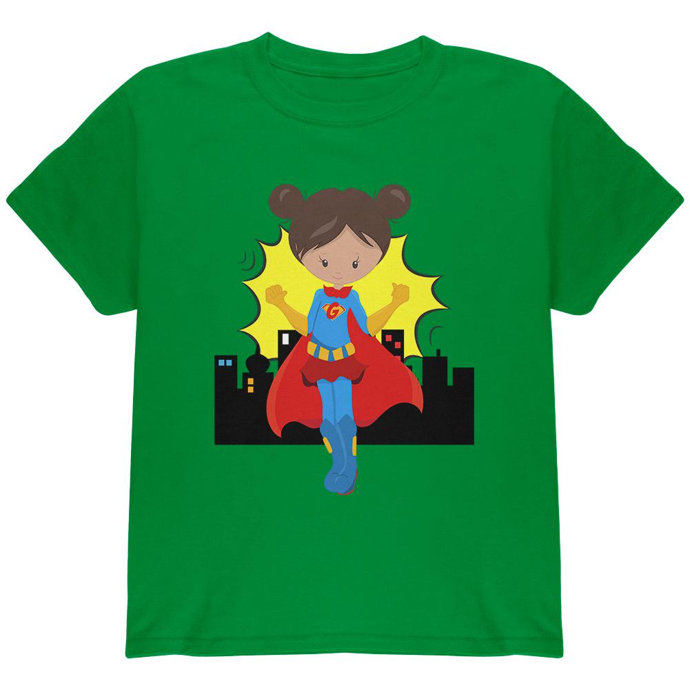 I'm a Girl What's Your Superpower Youth T Shirt Youth T-Shirts Old Glory LG Green