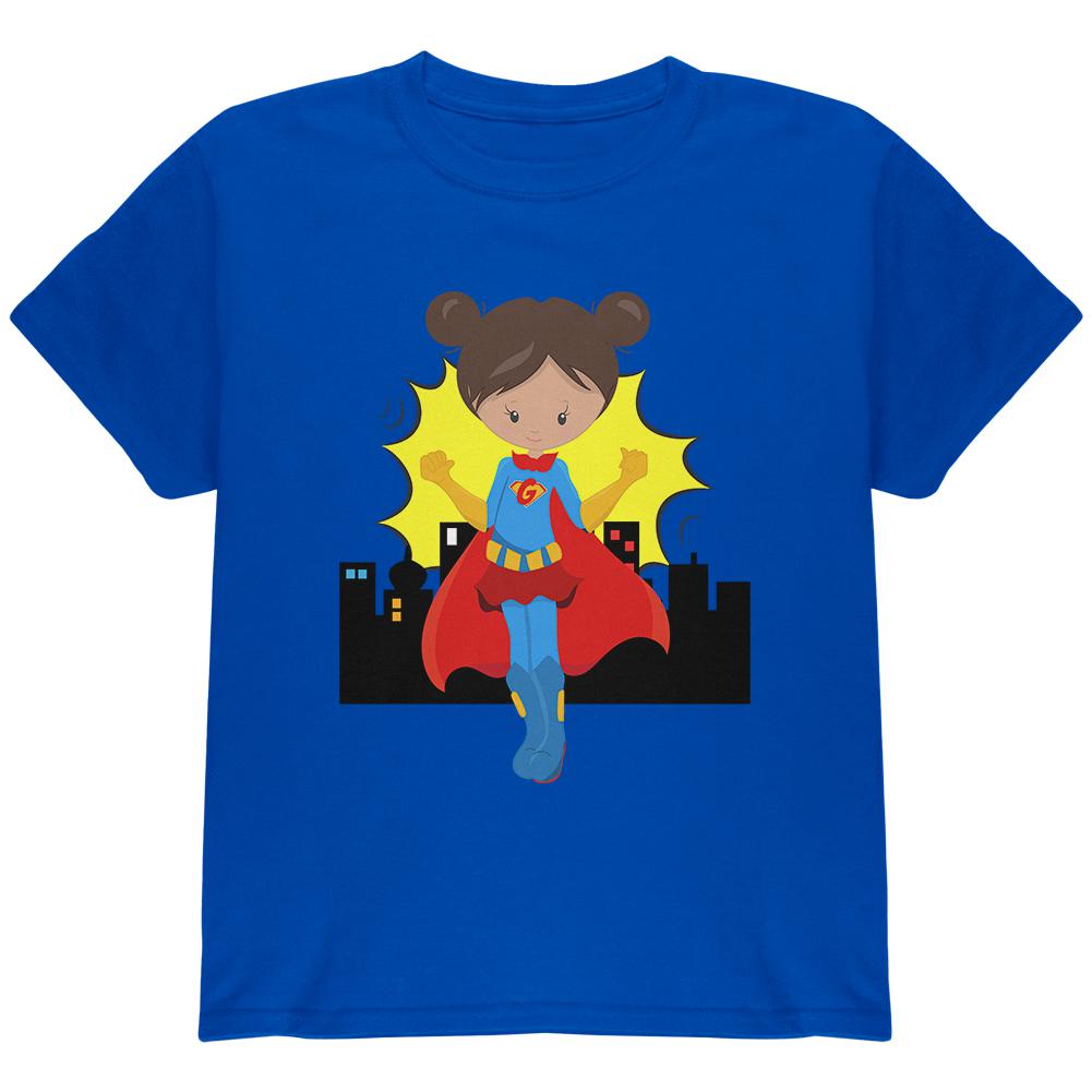 I'm a Girl What's Your Superpower Youth T Shirt Youth T-Shirts Old Glory LG Blue