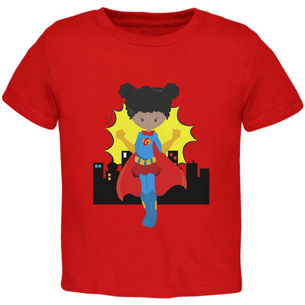 I'm a Girl What's Your Super Power Toddler T Shirt Toddler T-Shirts Old Glory 2T Red