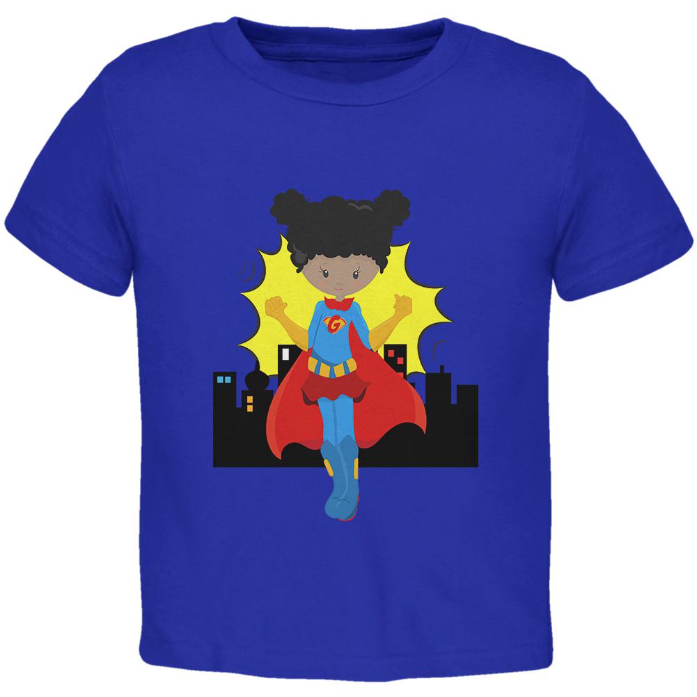 I'm a Girl What's Your Super Power Toddler T Shirt Toddler T-Shirts Old Glory 2T Blue