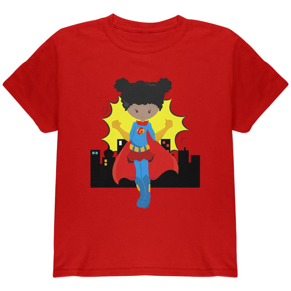I'm a Girl What's Your Super Power Youth T Shirt Youth T-Shirts Old Glory LG Red