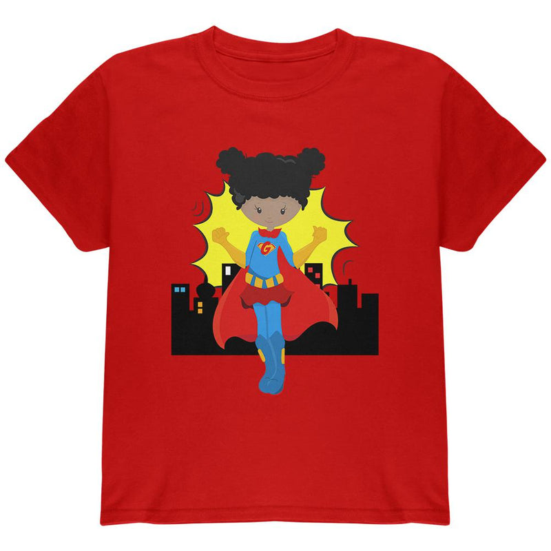 I'm a Girl What's Your Super Power Youth T Shirt Youth T-Shirts Old Glory LG Red
