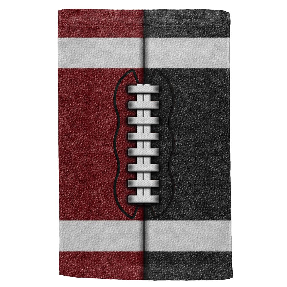 Fantasy Football Team Maroon and Black All Over Sport Towel Hand Towel Old Glory OS Multi