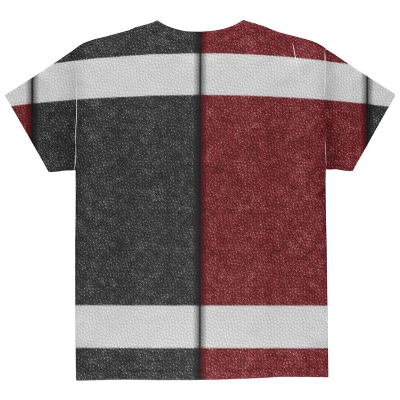 Fantasy Football Team Maroon and Black All Over Youth T Shirt Youth T-Shirts Old Glory