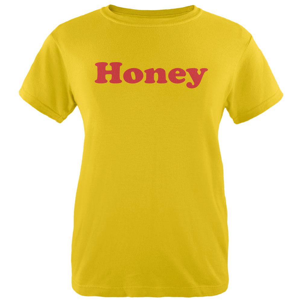 Honey Retro Seventies 70's 70s Womens T Shirt Women's T-Shirts Old Glory LG Yellow