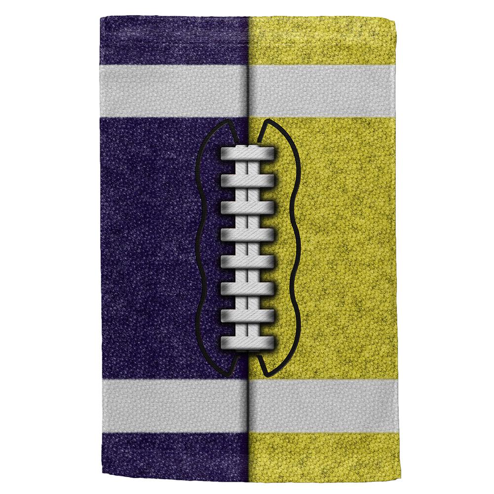 Fantasy Football Team Navy and Yellow All Over Sport Towel Hand Towel Old Glory OS Multi