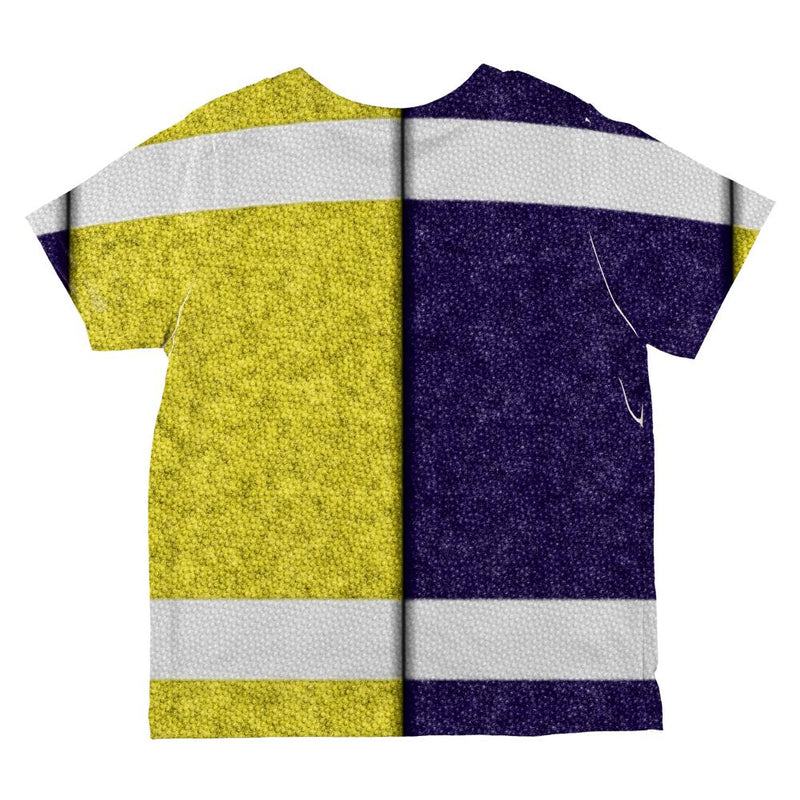 Fantasy Football Team Navy and Yellow All Over Toddler T Shirt Toddler T-Shirts Old Glory