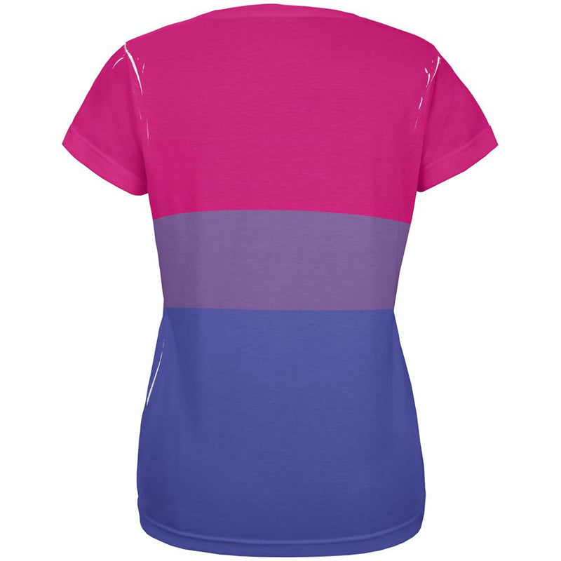 LGBT Bisexual Pride Flag All Over Womens T Shirt Women's T-Shirts Old Glory