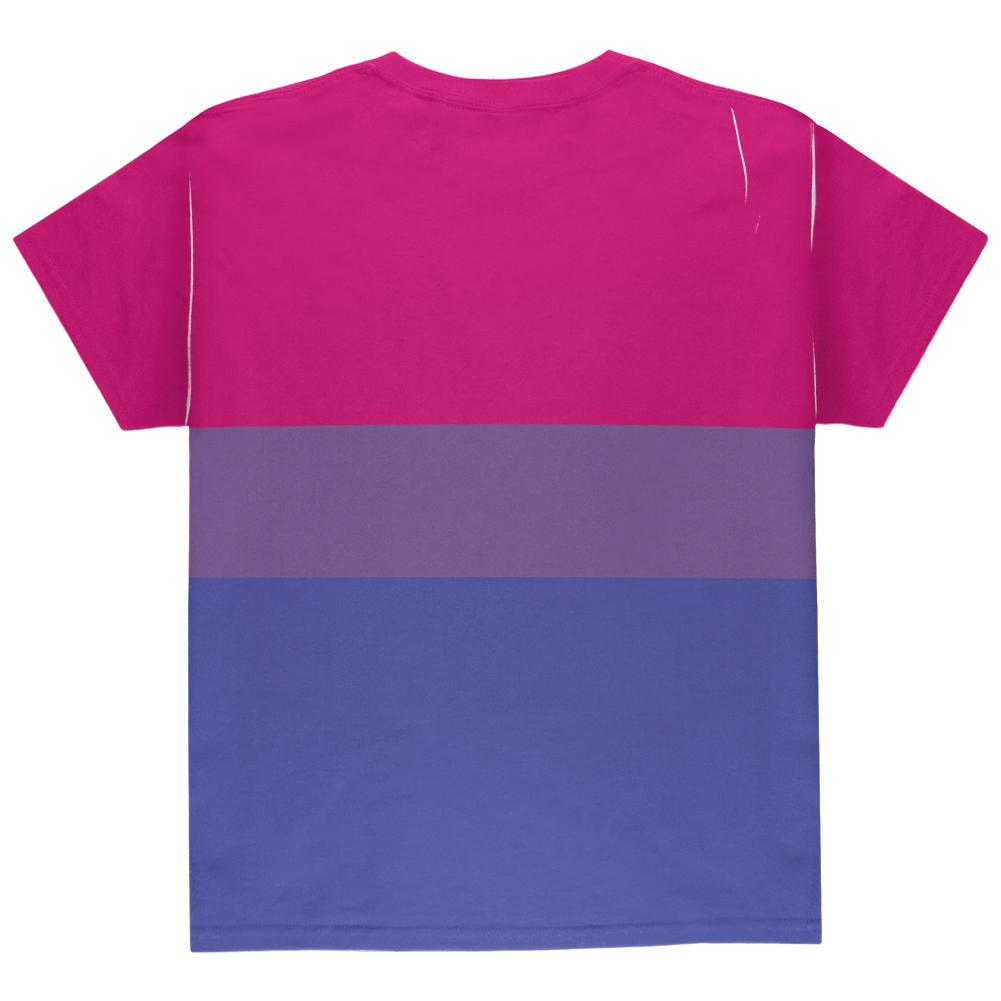 LGBT Bisexual Pride Flag All Over Youth T Shirt Youth T-Shirts Old Glory