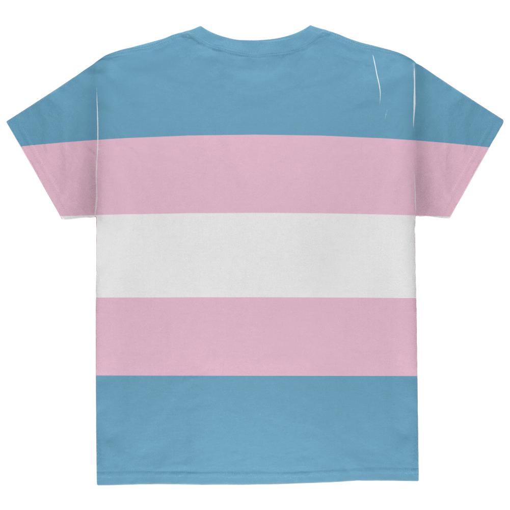 LGBT Transgender Pride Flag All Over Youth T Shirt Youth T-Shirts Old Glory