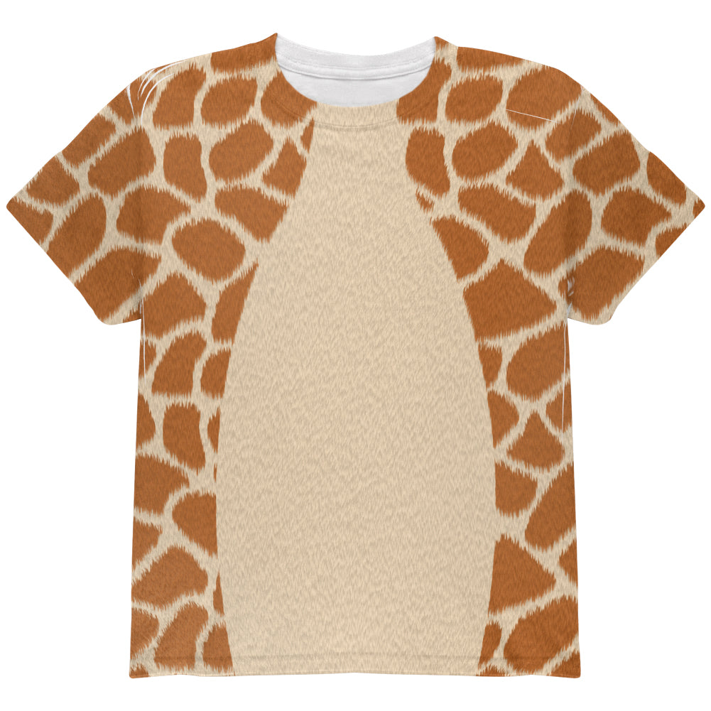 Halloween Giraffe Costume All Over Youth T Shirt Youth T-Shirts Old Glory YLG Multicolor