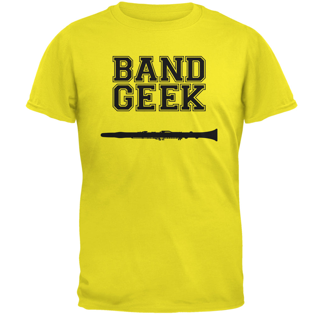 Band Geek Clarinet Mens T Shirt Men's T-Shirts Old Glory 2XL Bright Yellow