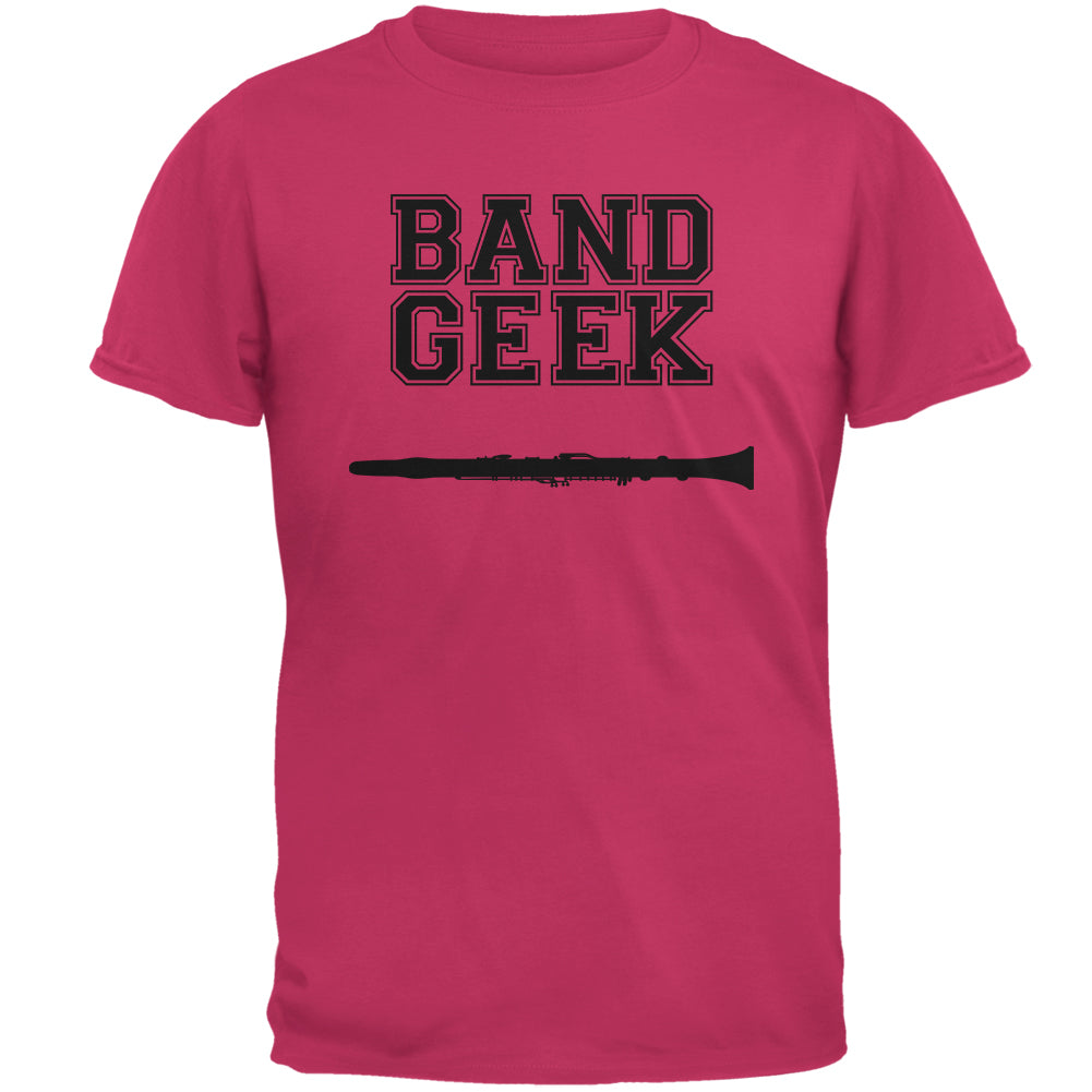 Band Geek Clarinet Mens T Shirt Men's T-Shirts Old Glory 2XL Pink