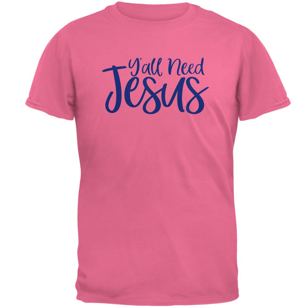 Y'all Need Jesus Mens T Shirt Men's T-Shirts Old Glory 2XL Red