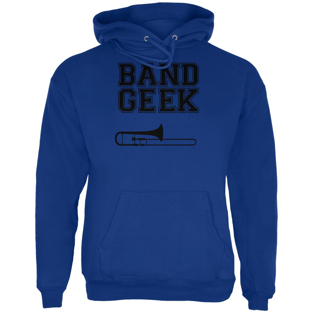 Band Geek Trombone Mens Hoodie Men's Hoodies Old Glory SM Blue