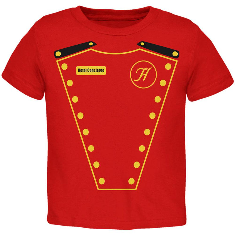 Halloween Hotel Concierge Costume Toddler T Shirt Toddler T-Shirts Old Glory 2T Red