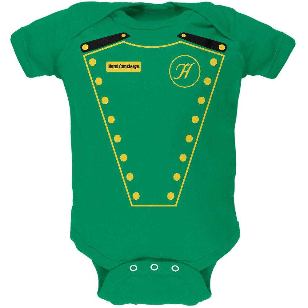 Halloween Hotel Concierge Costume Soft Baby One Piece Baby One Piece Old Glory 0-3M Green