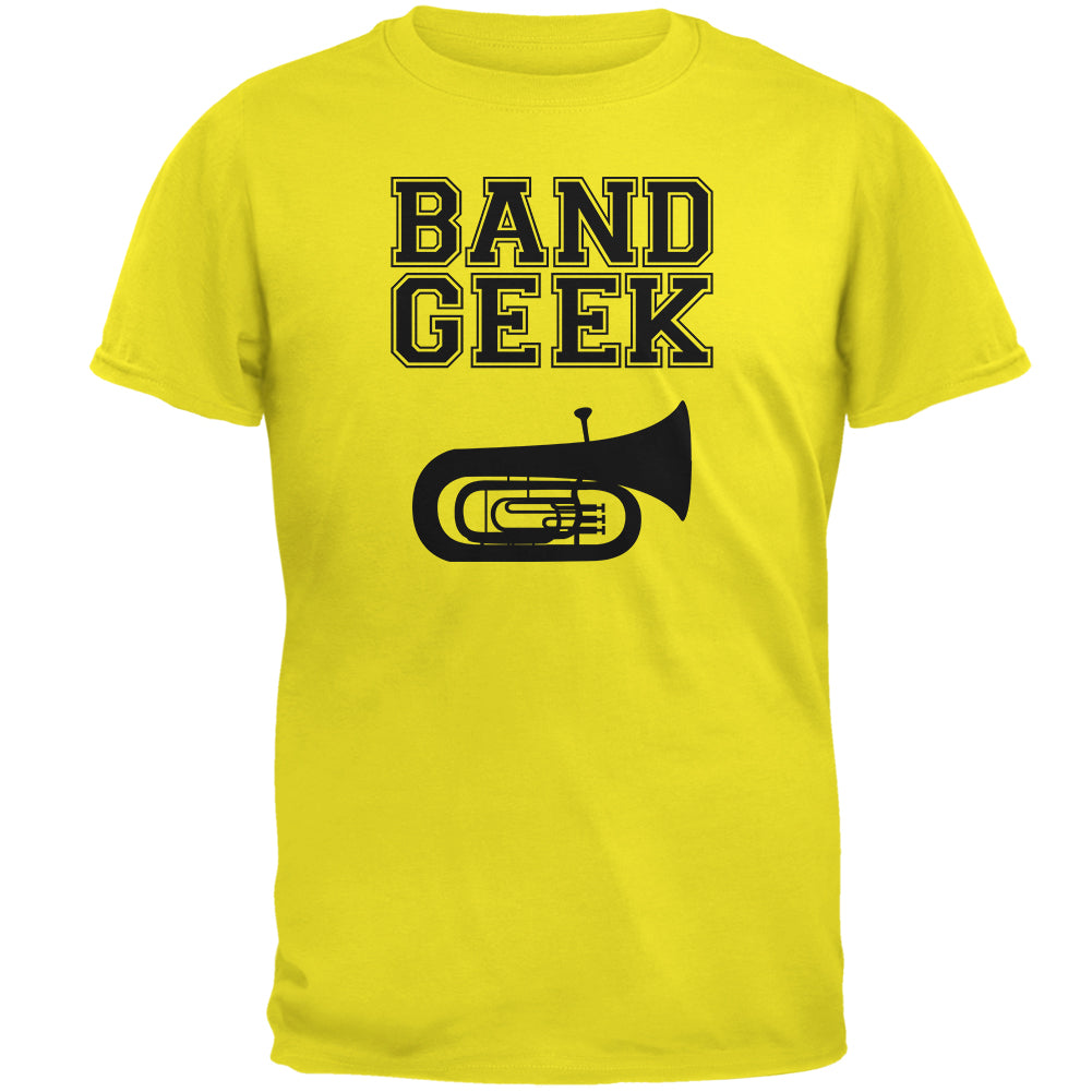 Band Geek Tuba Mens T Shirt Men's T-Shirts Old Glory 2XL Bright Yellow