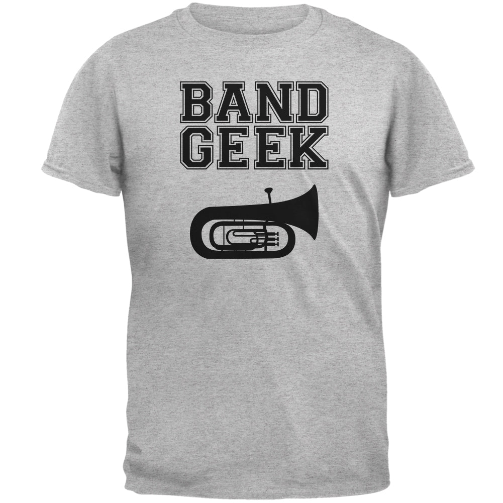 Band Geek Tuba Mens T Shirt Men's T-Shirts Old Glory 2XL Heather