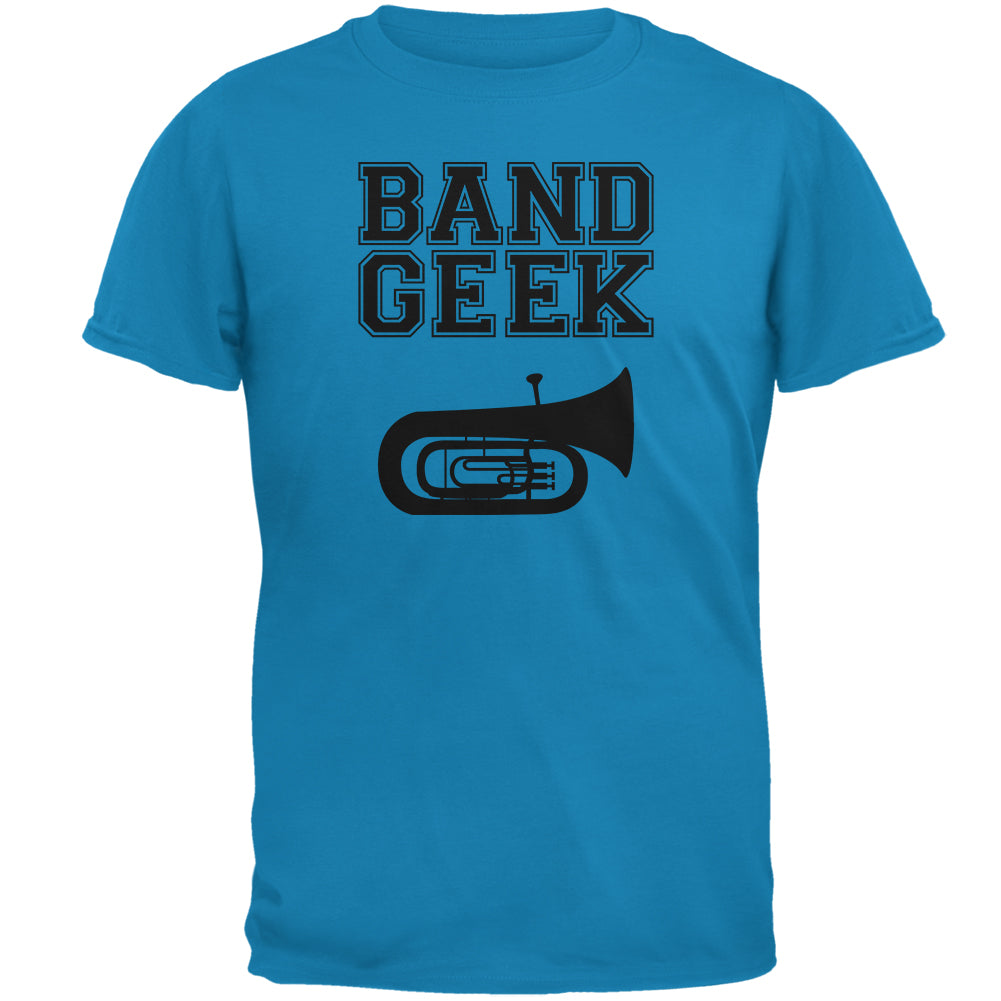 Band Geek Tuba Mens T Shirt Men's T-Shirts Old Glory 2XL Sapphire