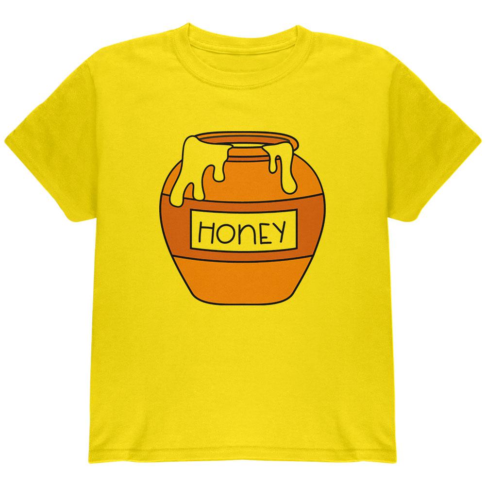 Halloween Honey Pot Honeypot Costume Youth T Shirt Youth T-Shirts Old Glory LG Yellow