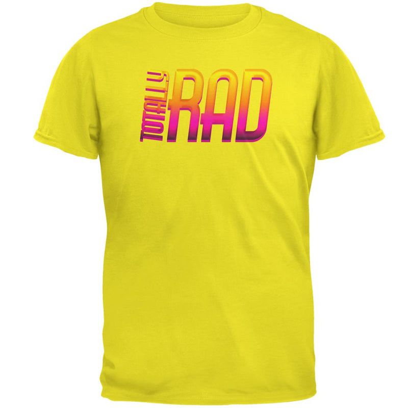 80's Flashback Totally Rad Mens T Shirt Men's T-Shirts Old Glory 2XL Yellow