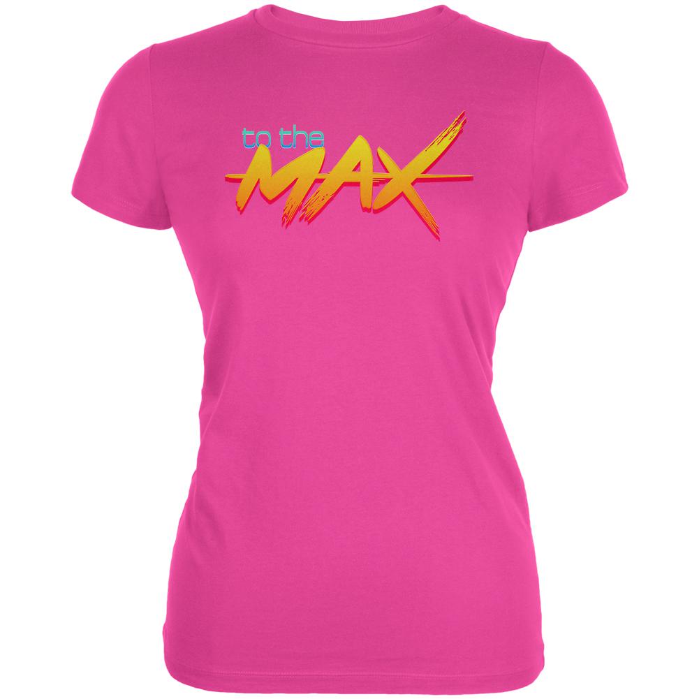 80's Flashback To The Max Juniors Soft T Shirt Juniors T-Shirts Old Glory 2XL Red