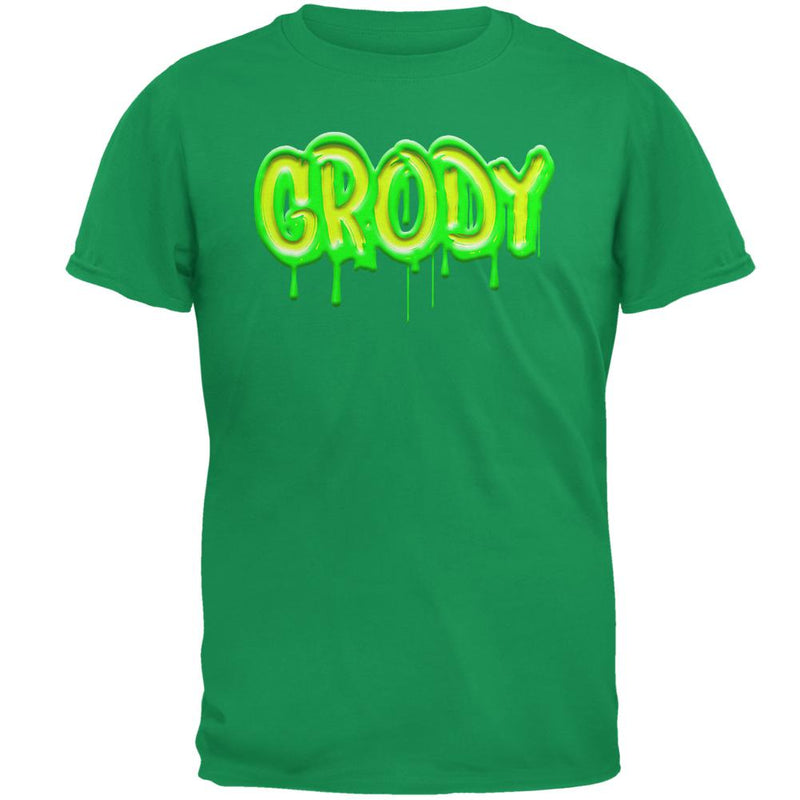 80's Retro Flashback Grody Slime Mens T Shirt Men's T-Shirts Old Glory 2XL Green