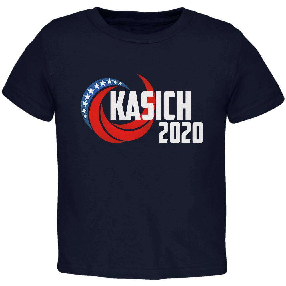 Presidential Election 2020 John Kasich Swoosh Toddler T Shirt Toddler T-Shirts Old Glory 2T Navy